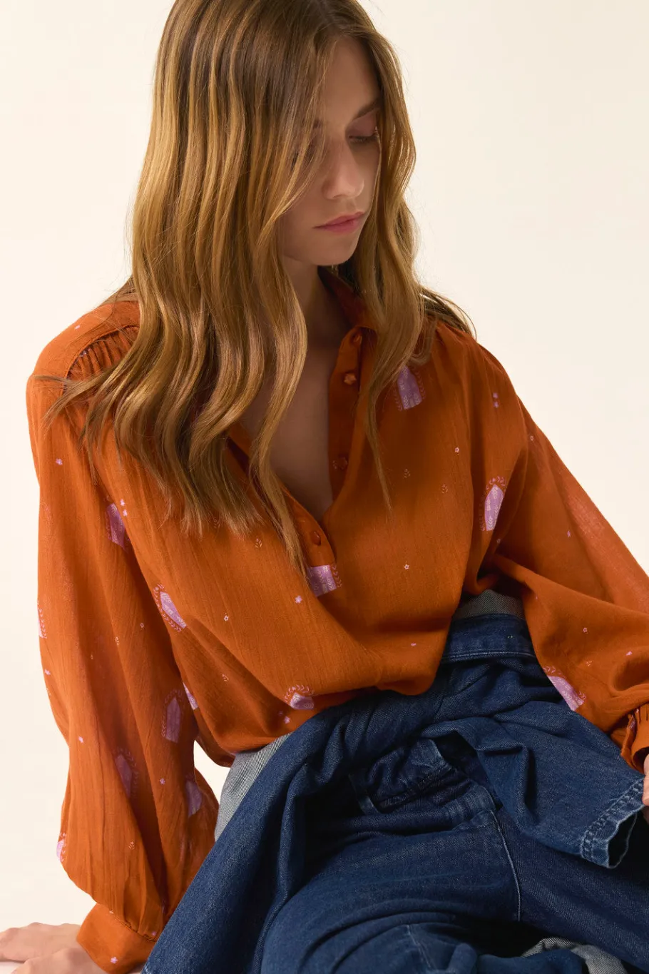 Des Petit Hauts Blouse Ema ISBA Discount