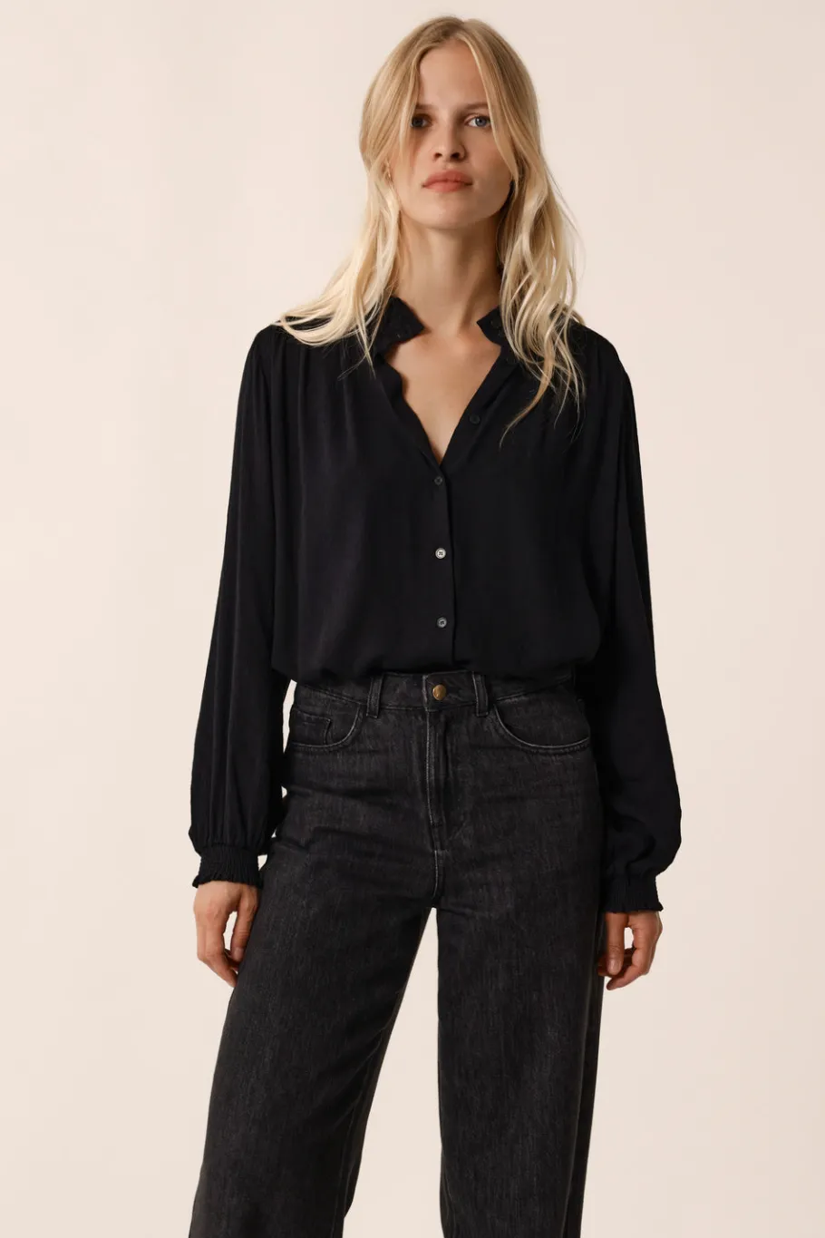 Des Petit Hauts Blouse Rafezon NOIR Discount