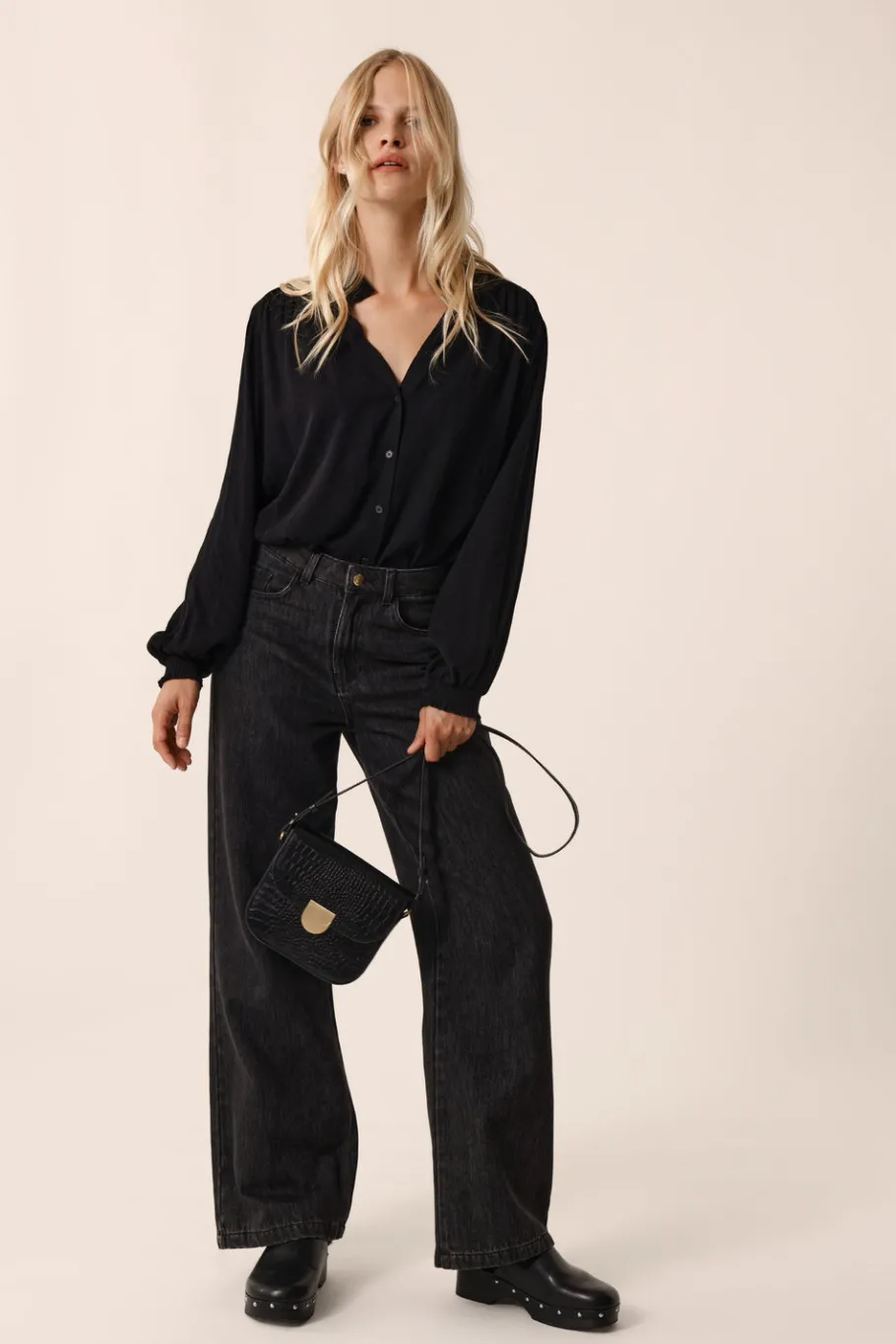 Des Petit Hauts Blouse Rafezon NOIR Discount