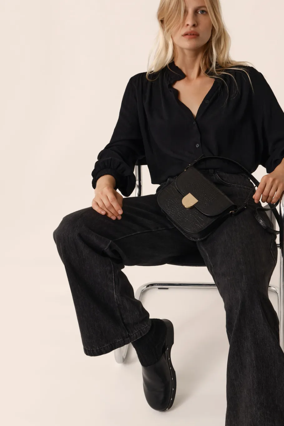 Des Petit Hauts Blouse Rafezon NOIR Discount