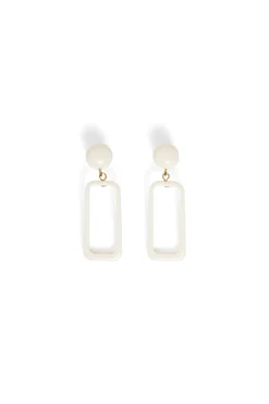 Des Petit Hauts Boucles D'Oreilles Melouan ECRU Discount