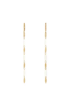 Des Petit Hauts Boucles D'Oreilles Moreno ECRU Clearance