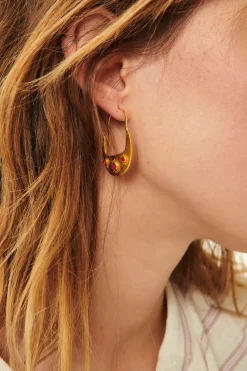 Des Petit Hauts Boucles D'Oreilles Pampa AGATHE FUSHIA