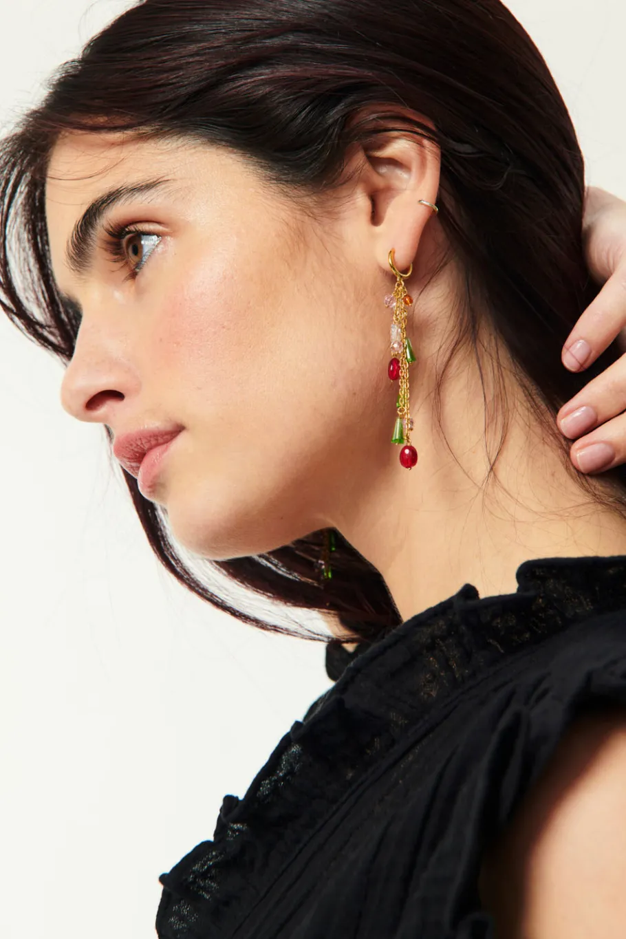 Des Petit Hauts Boucles D'Oreilles Pauliana OR/MULTICO Sale