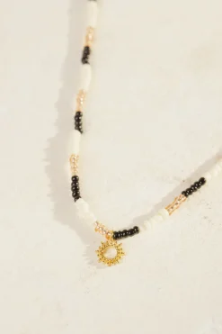 Des Petit Hauts Collier Pepin NOIR/ECRU/OASIS Outlet