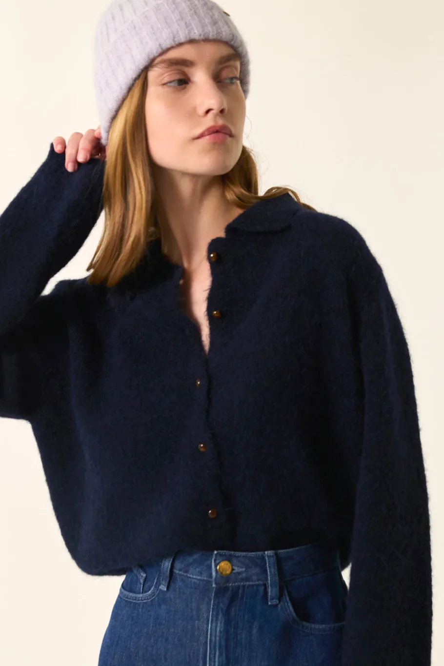 Des Petit Hauts Gilet Anouk MARINE Hot