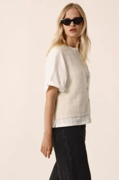 Des Petit Hauts Gilet Bernie CREME Sale