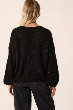 Des Petit Hauts Gilet Celestin BOUTONNE NOIR New