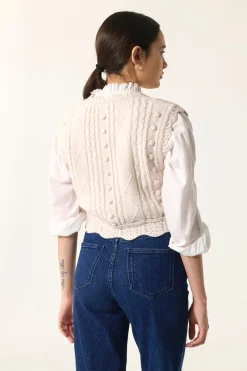 Des Petit Hauts Gilet Dolly CREME Discount