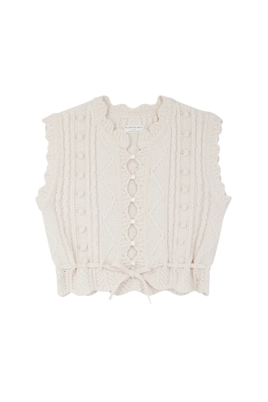 Des Petit Hauts Gilet Dolly CREME Discount