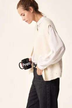 Des Petit Hauts Gilet sans manches Achille ECRU Sale