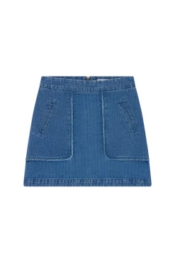 Des Petit Hauts Jupe Louxor MIDDLE BLUE New