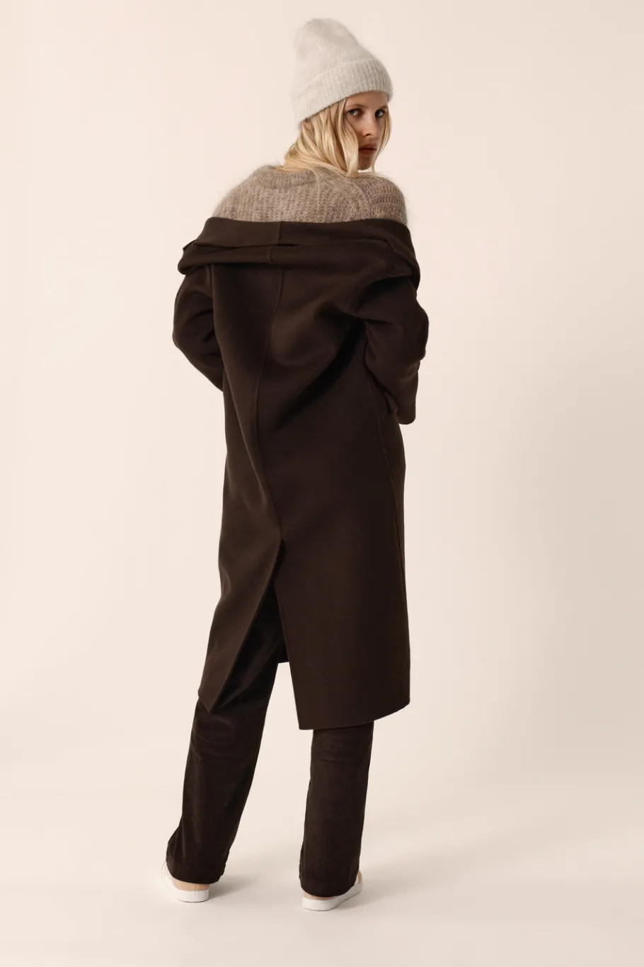 Des Petit Hauts Manteau Neron OURS New