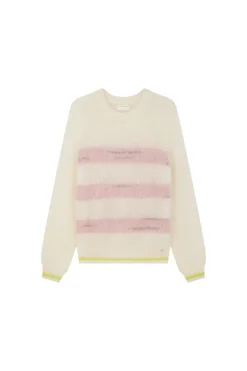 Des Petit Hauts Pull Alba ECRU/BRUME POUDRE Clearance