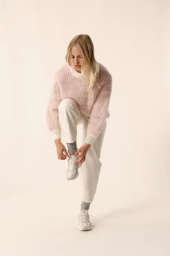 Des Petit Hauts Pull Albertine ECRU/BRUME POUDRE Hot