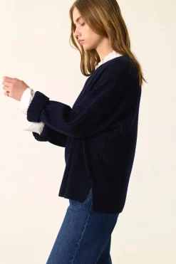 Des Petit Hauts Pull Aristou MARINE Hot