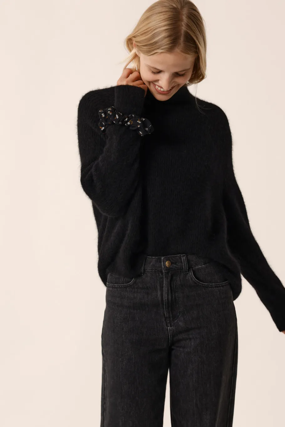 Des Petit Hauts Pull Bergamote NOIR Online
