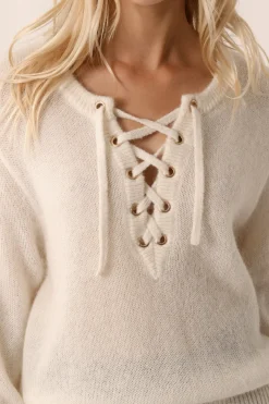 Des Petit Hauts Pull Buchette ECRU Outlet