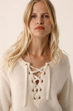 Des Petit Hauts Pull Buchette ECRU Outlet