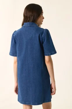Des Petit Hauts Robe Loumina MIDDLE BLUE Sale