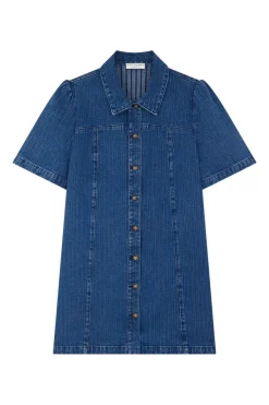 Des Petit Hauts Robe Loumina MIDDLE BLUE Sale