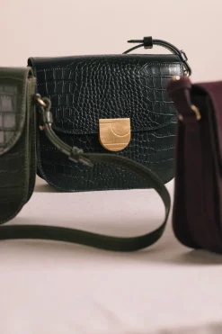 Des Petit Hauts Sac Lenny CROCO NOIR Best