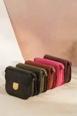 Des Petit Hauts Sac Lenny CROCO NOIR Best