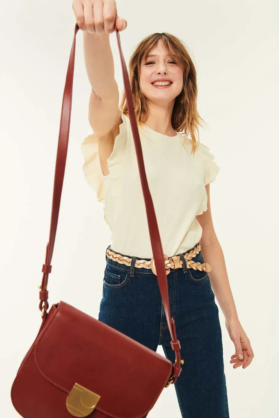 Des Petit Hauts Sac Lenny PECAN Sale