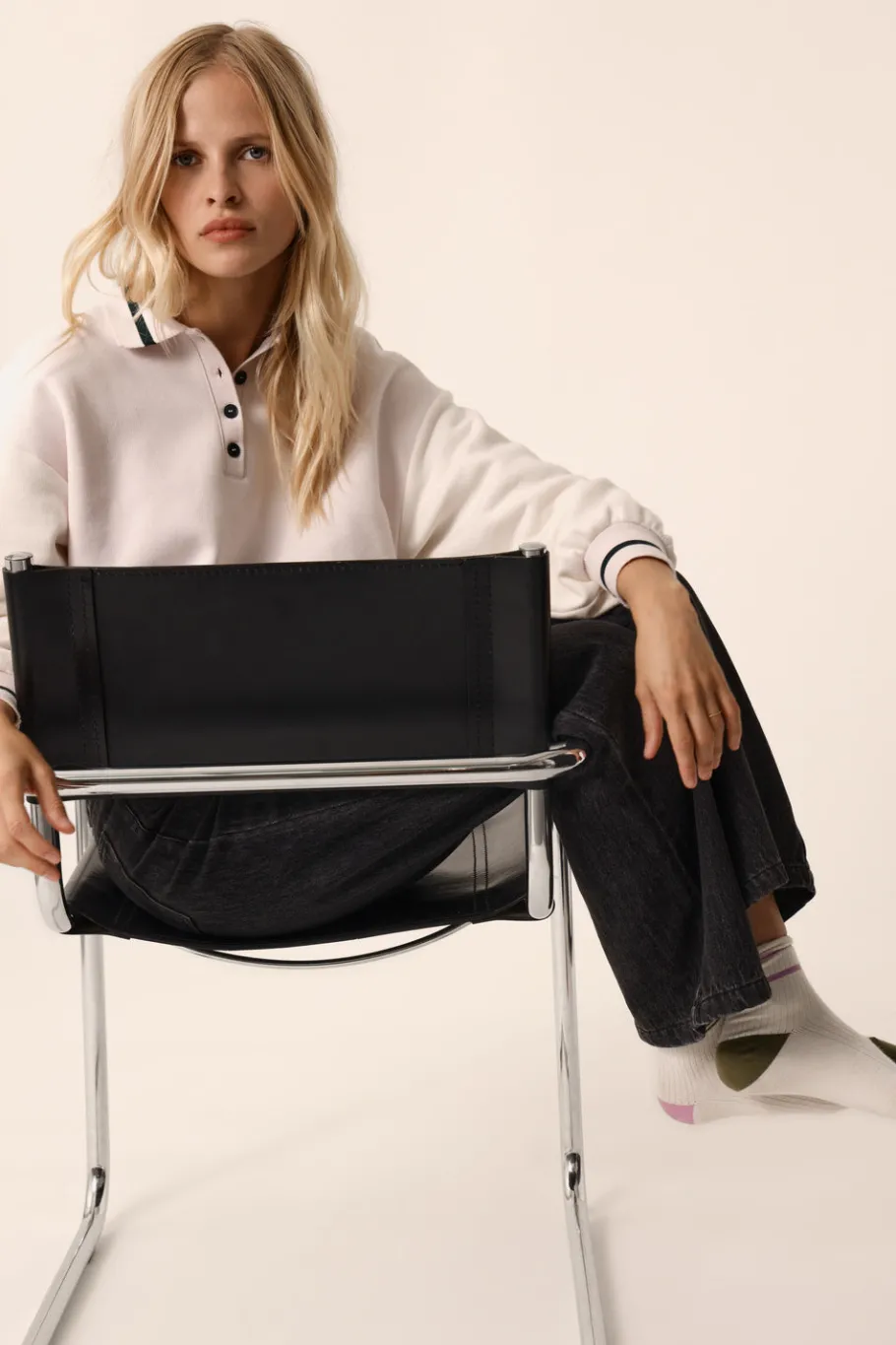 Des Petit Hauts Sweat Joeko CREME/ARCTIQUE