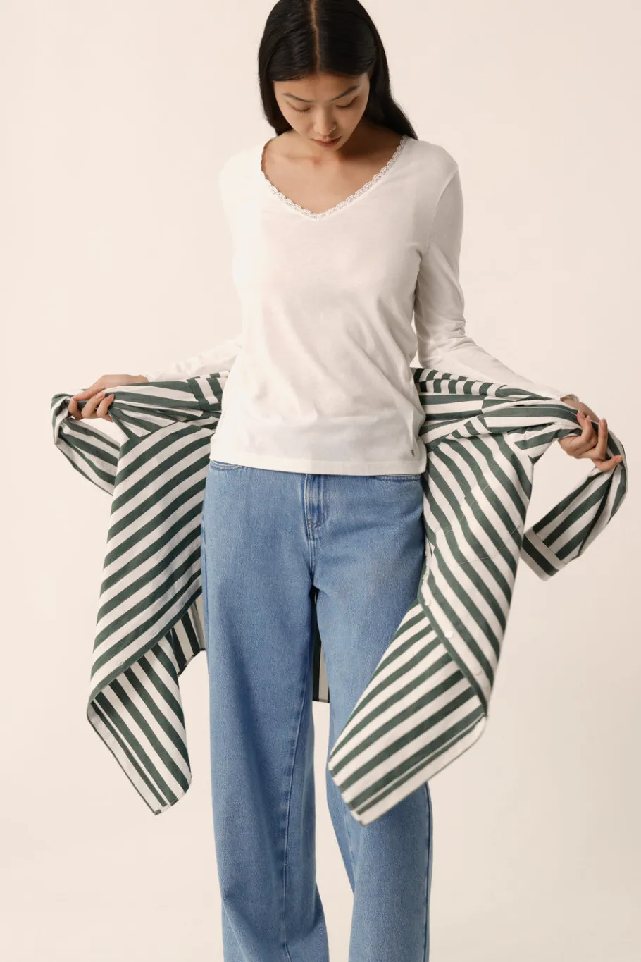 Des Petit Hauts Tee-shirt Izolene ECRU Clearance