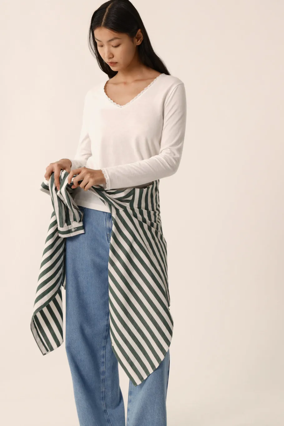 Des Petit Hauts Tee-shirt Izolene ECRU Clearance