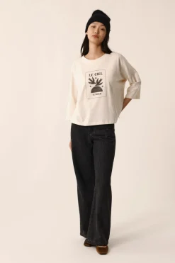 Des Petit Hauts Tee-shirt Janou CREME New