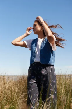 Des Petit Hauts Veste Loucy MIDDLE BLUE Discount