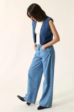 Des Petit Hauts Veste Loucy MIDDLE BLUE Discount