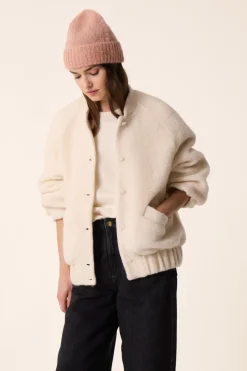 Des Petit Hauts Veste maille Hildou CREME Sale