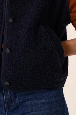 Des Petit Hauts Veste maille sans manches Zlata MARINE Outlet