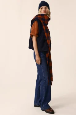 Des Petit Hauts Veste maille sans manches Zlata MARINE Outlet