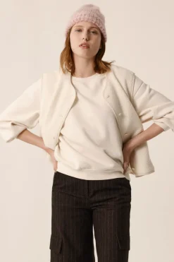 Des Petit Hauts Veste maille sans manches Zlata CREME Best