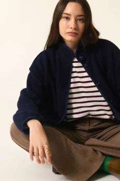 Des Petit Hauts Veste maille Zlavina MARINE New